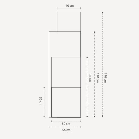 Aflangt spejl med hvid ramme - Nordisk - Incado