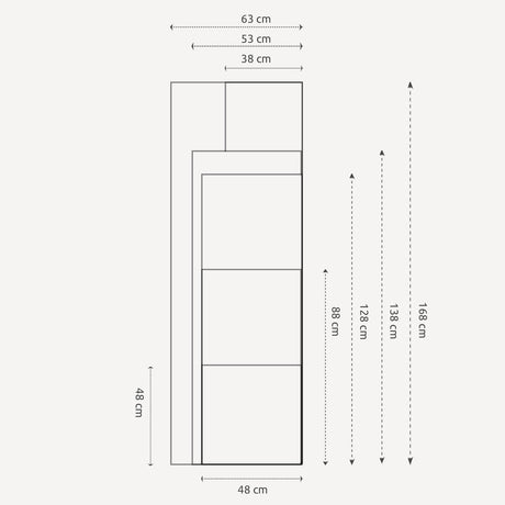Aflangt spejl med hvid ramme - Udsmykket - Incado