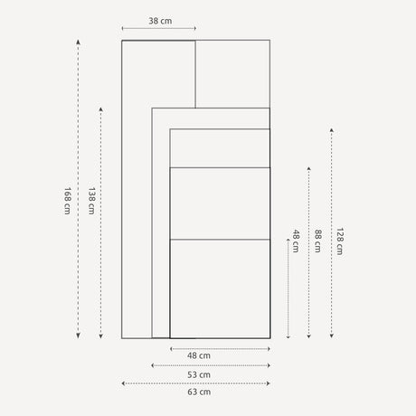 Antik spejl med hvid ramme - Udsmykket - Incado
