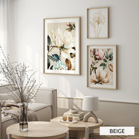 Billedvæg m. rammer og plakater - Trio - Incado