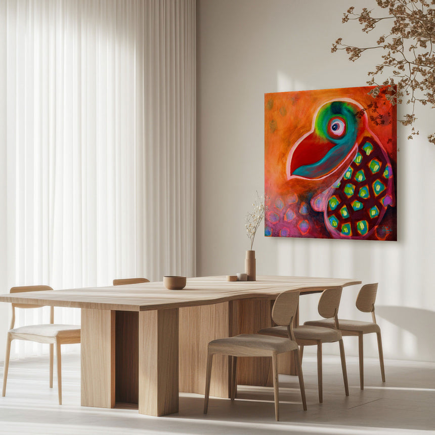 Lærredstryk - The Wise Parrot - Susse Volander