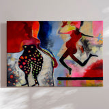 Lærredstryk - Damerne Der Venter - Susse Volander