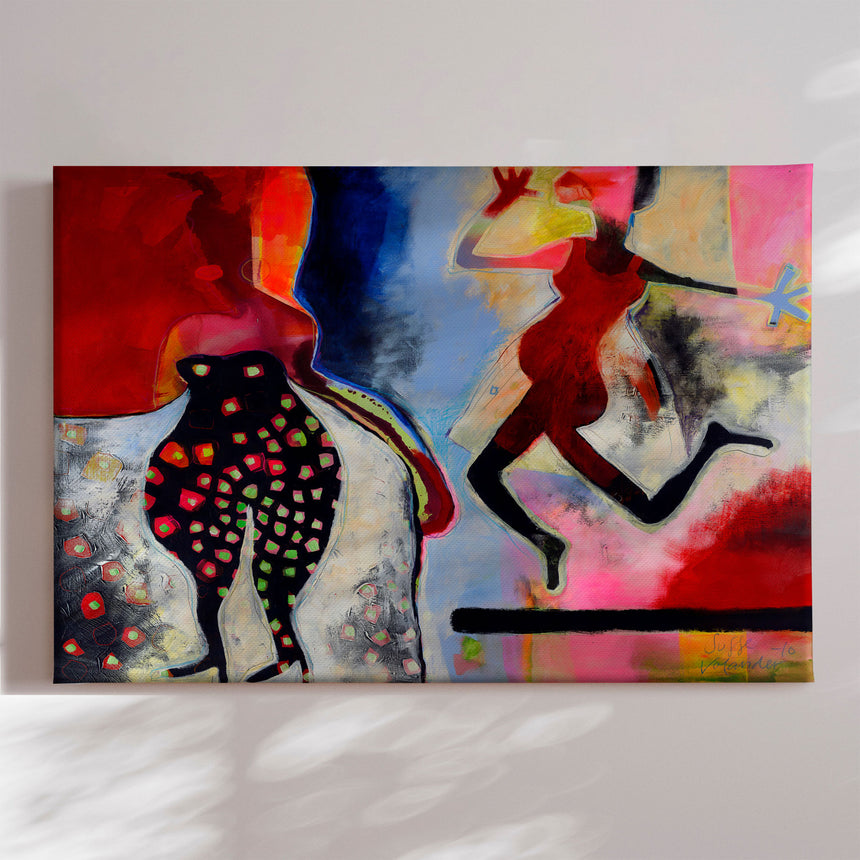 Lærredstryk - Damerne Der Venter - Susse Volander