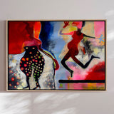 Lærredstryk - Damerne Der Venter - Susse Volander