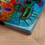 Lærredstryk - Jellyfish Party - Susse Volander