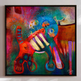 Lærredstryk - Overgrown Pet - Susse Volander