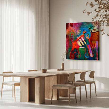 Lærredstryk - Overgrown Pet - Susse Volander