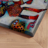 Lærredstryk - Anna Sisse with Pets - Susse Volander