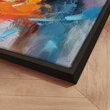 Håndlavet maleri med sort ramme - Abstract Storm VI - Mixed media