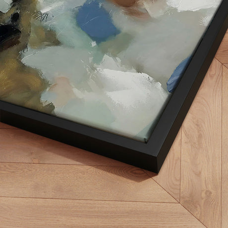 Håndlavet maleri med sort ramme - Whispers of Nature - Mixed media