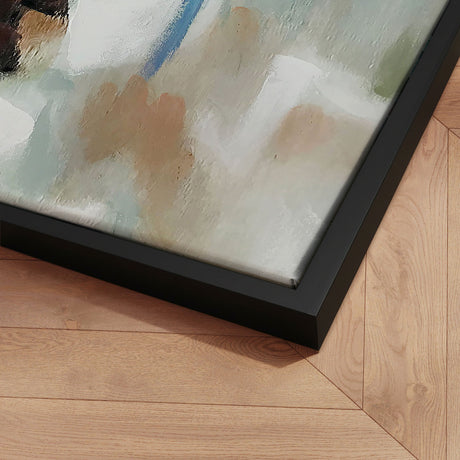 Håndlavet maleri med sort ramme - Echoes of Nature - Mixed media