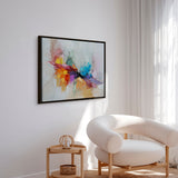 Håndlavet maleri med sort ramme - Whisper of Color - Mixed media