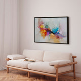 Håndlavet maleri med sort ramme - Whisper of Color - Mixed media