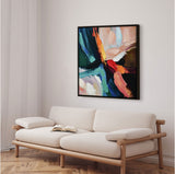 Håndlavet maleri med sort ramme - The Bold Divide II - Mixed media