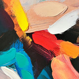 Håndlavet maleri med sort ramme - The Bold Divide II - Mixed media