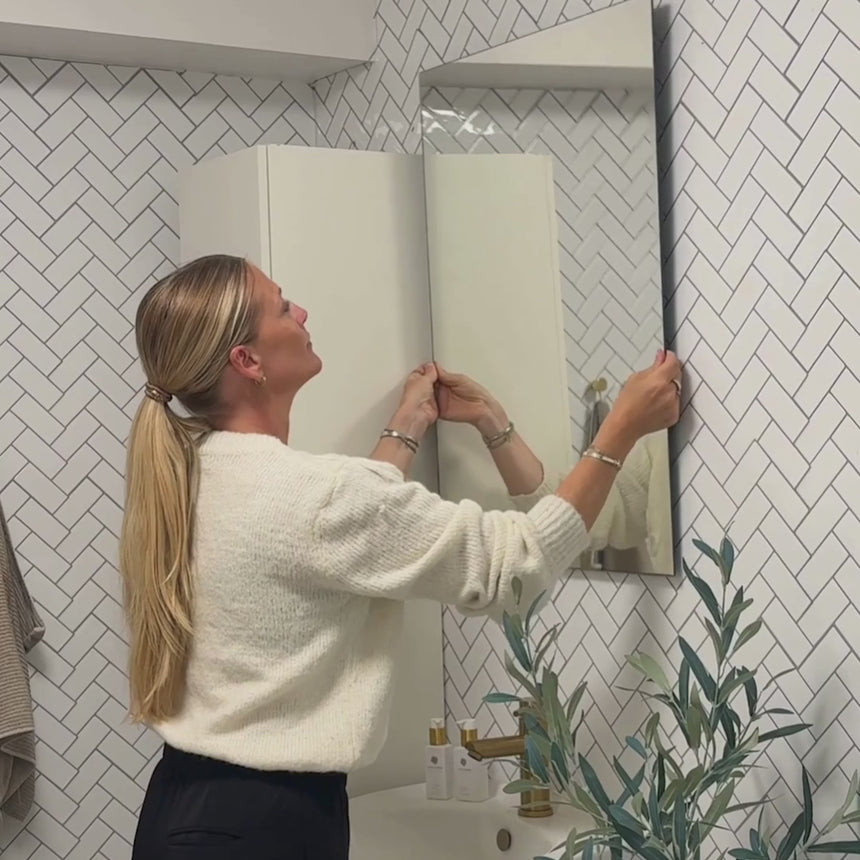 Organisk spejl med facetkant - Diamond