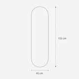 Ovalt spejl med facetkant - Ellipse
