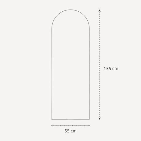 Organisk spejl med facetkant - Arch - Incado