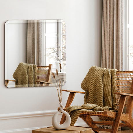 Firkantet spejl med facetkant - Forma - Incado