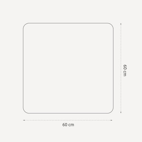 Firkantet spejl med facetkant - Forma - Incado
