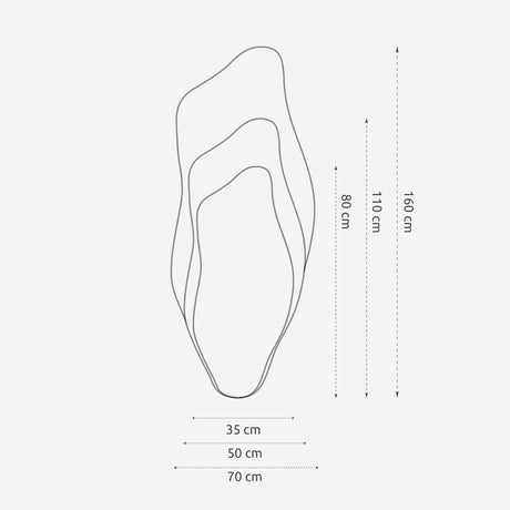 Organisk spejl med facetkant - Drift - Incado