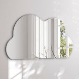 Organisk spejl med facetkant - Cloud