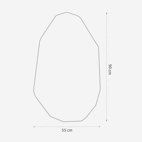Organisk spejl - Stone - Incado