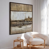 Premium maleri med sort ramme - Velvet Dust - E. Thorne