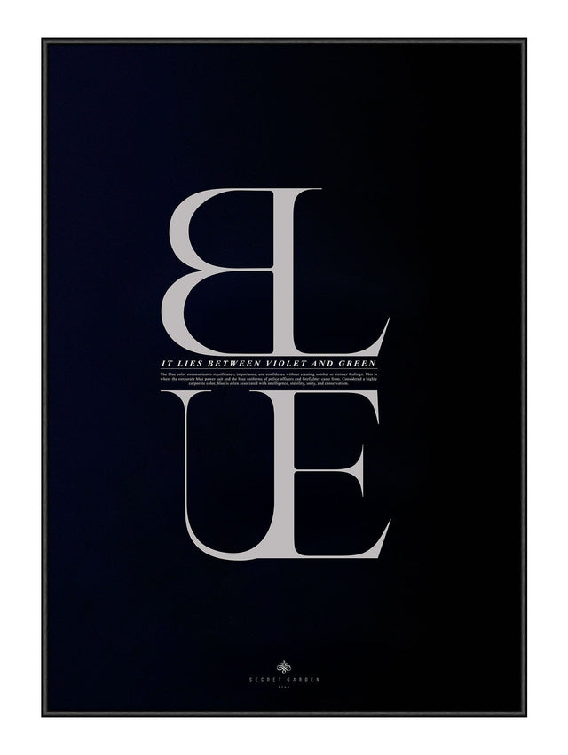 Blue 21 x 29,7  / A4 cm Plakat