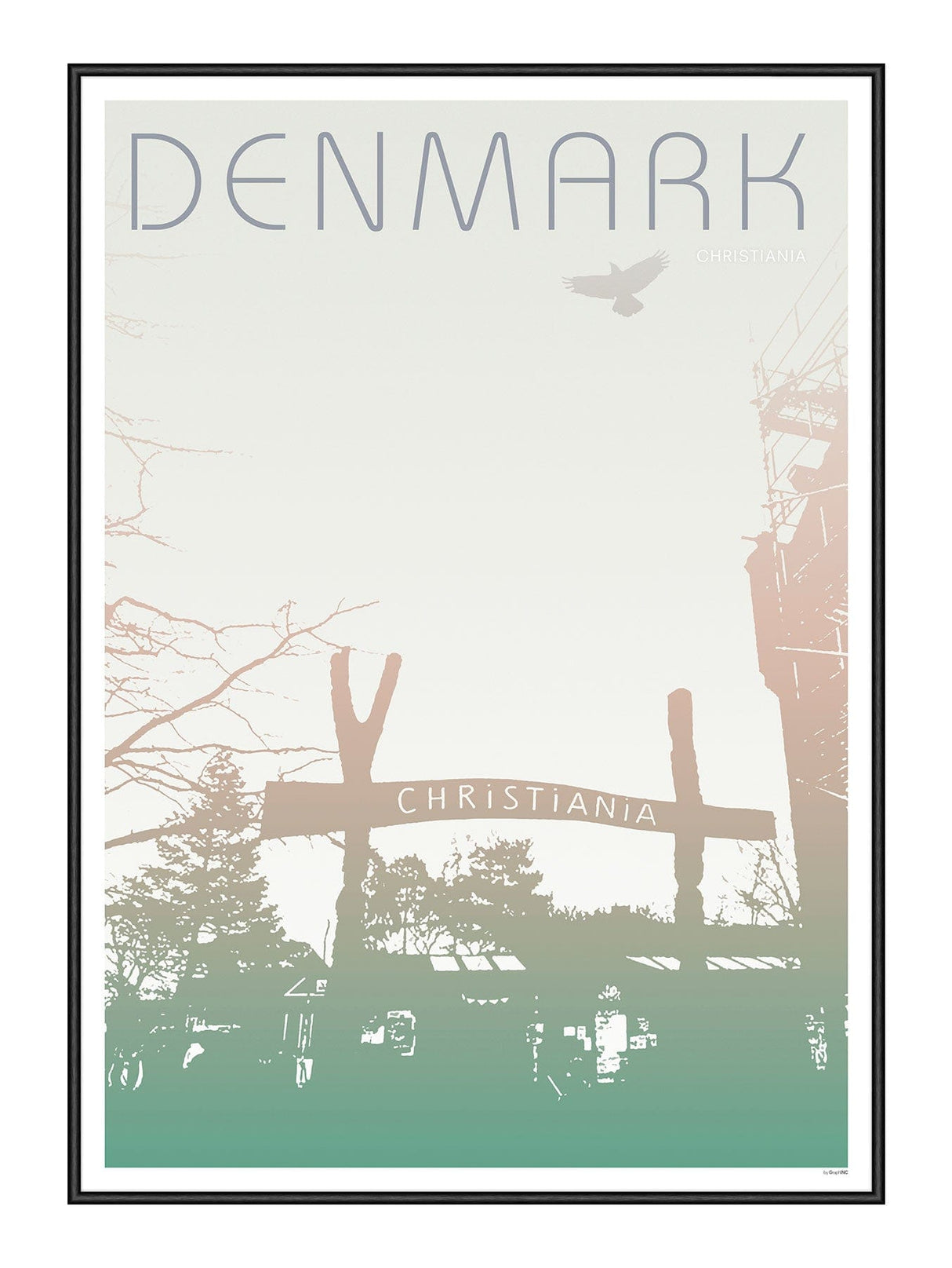 Christiania 21 x 29,7  / A4 cm Plakat