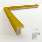 Luksus plakat med gul ramme - Yellow Horizon - Artist Paper - Incado