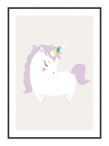 Girly Unicorn II 21 x 29,7  / A4 cm Plakat