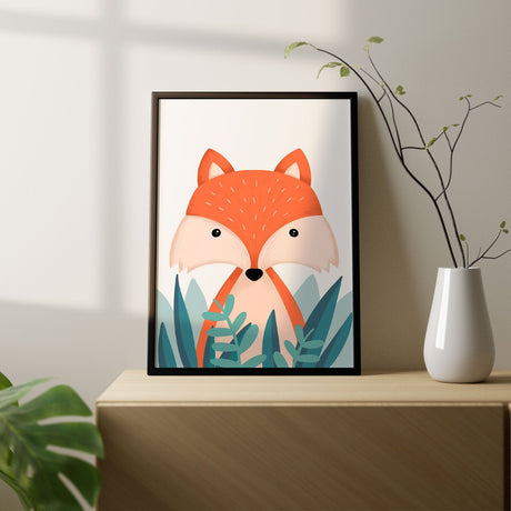 Plakat - Fox In Bush - Memory Art - Incado
