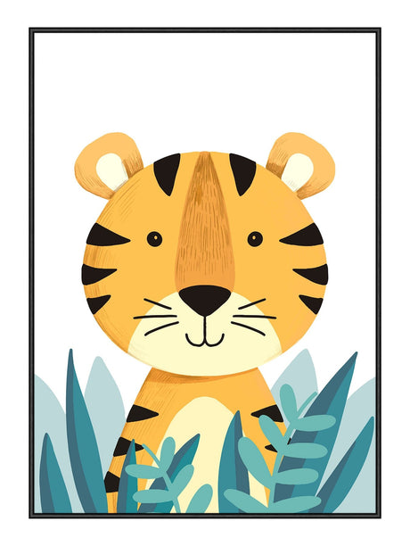 Tiger In Bush 21 x 29,7  / A4 cm Plakat