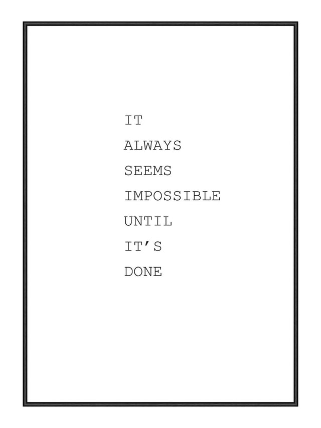 Plakat - Impossible - Incado