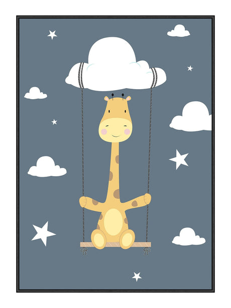Plakat - Giraffe On a Swing - Memory Art - Incado