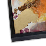Håndlavet maleri med sort ramme - Golden Abstract - Incado