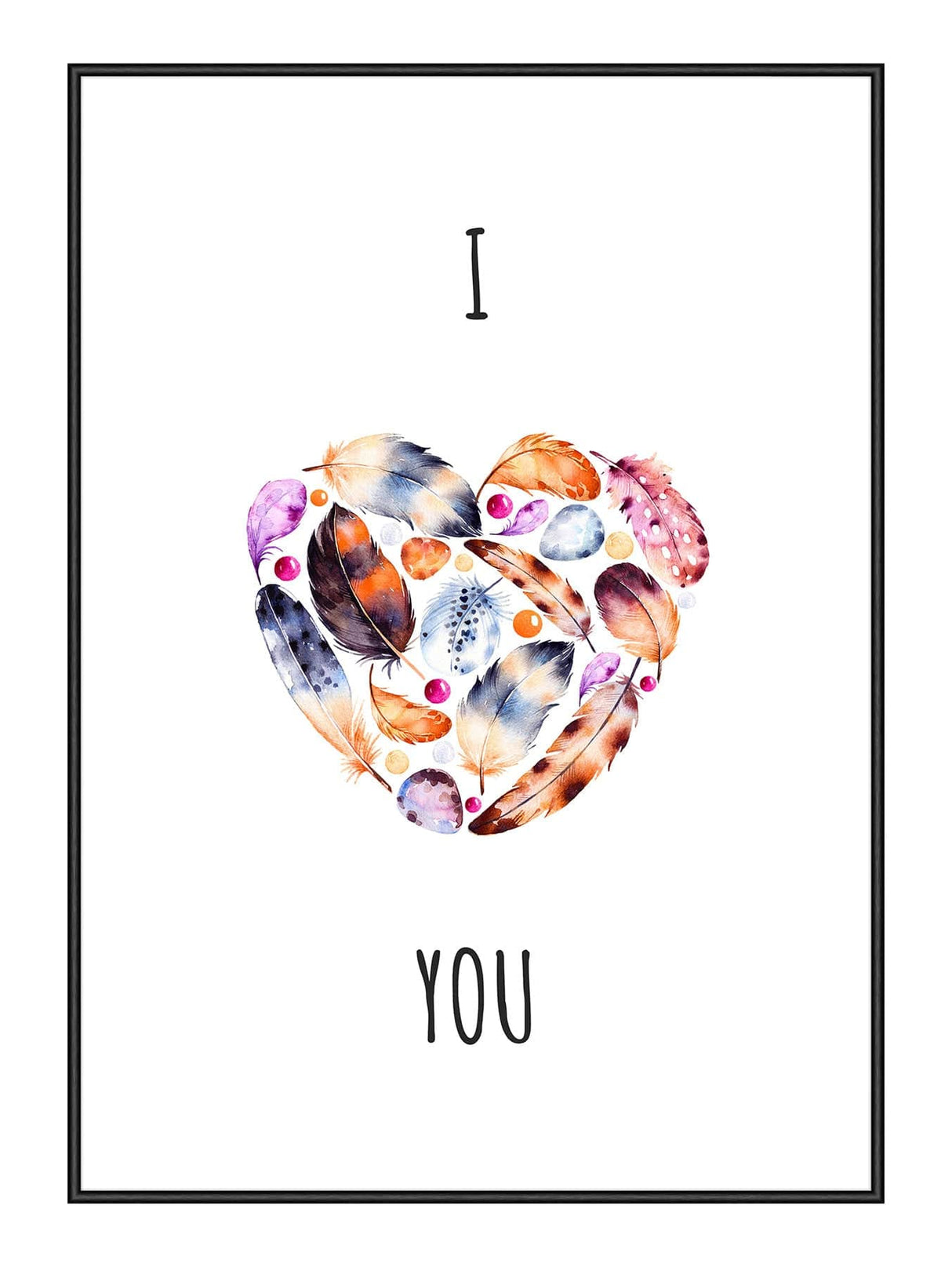 I Heart You 21 x 29,7  / A4 cm Plakat