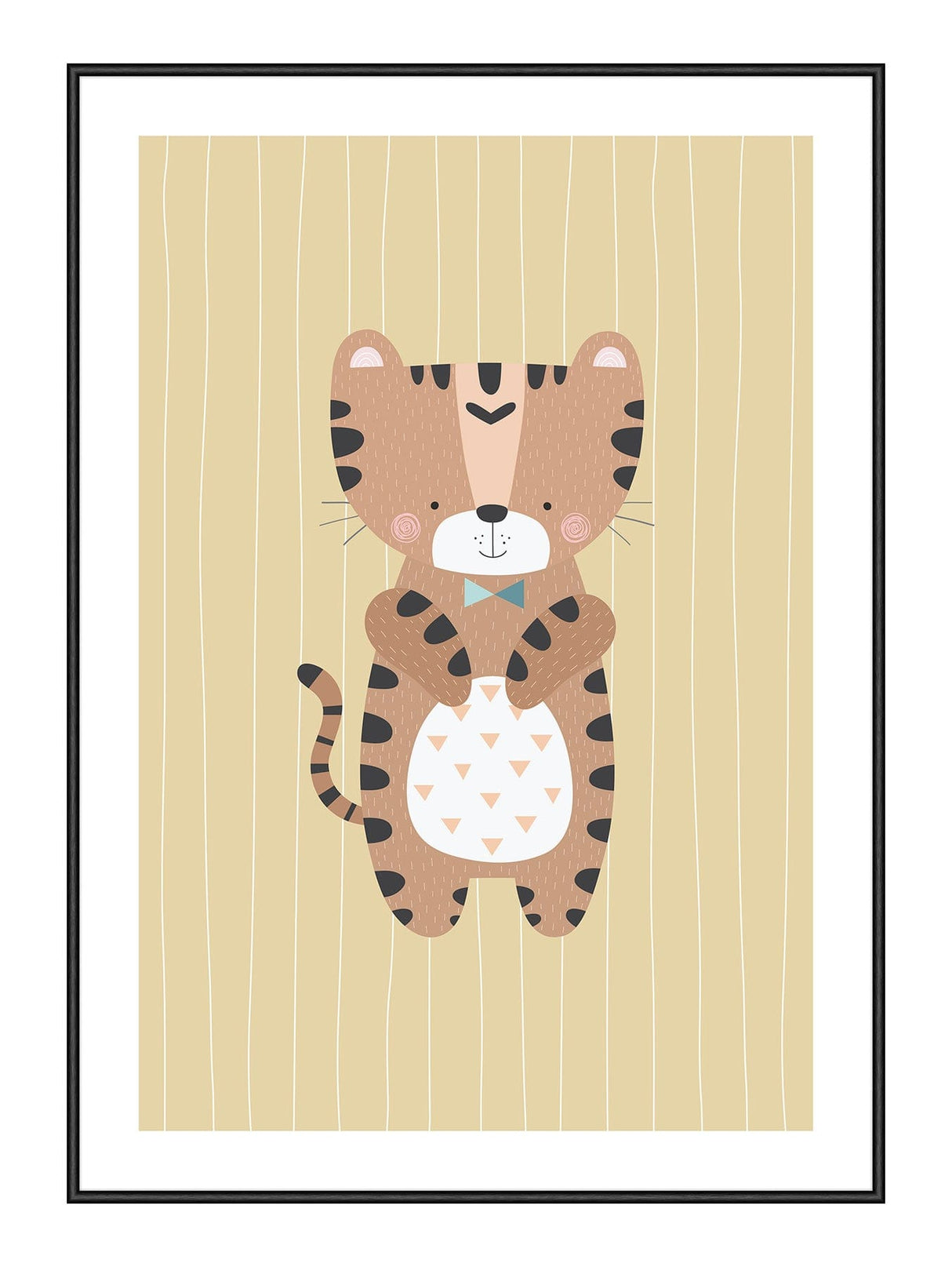 Bowtie Tiger 21 x 29,7  / A4 cm Plakat