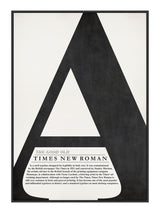 A - Typografi - Plakat 30 x 40  cm Plakat