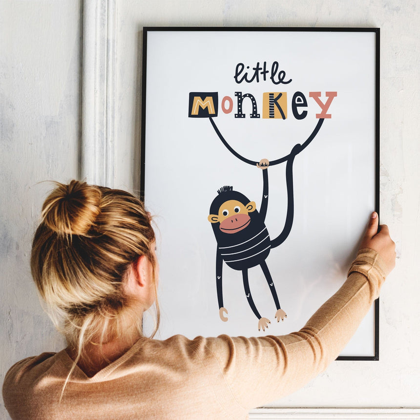 Plakat - Little Monkey - Memory Art - Incado