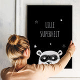 Plakat - Lille Superhelt - Memory Art - Incado