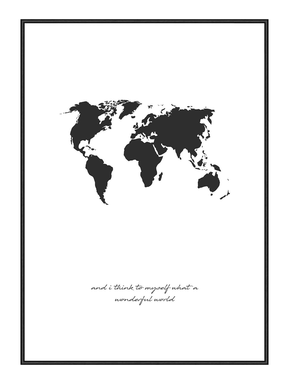 Wonderful World 21 x 29,7  / A4 cm Plakat
