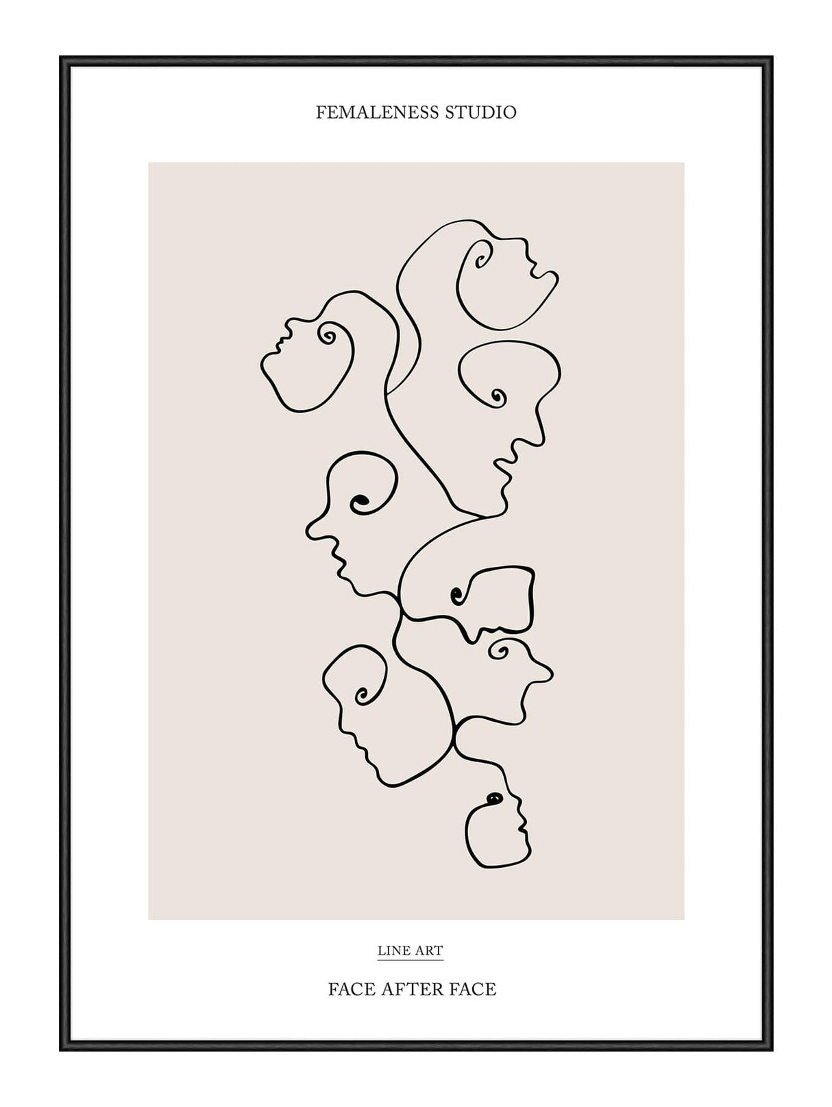Face After Face 21 x 29,7  / A4 cm Plakat