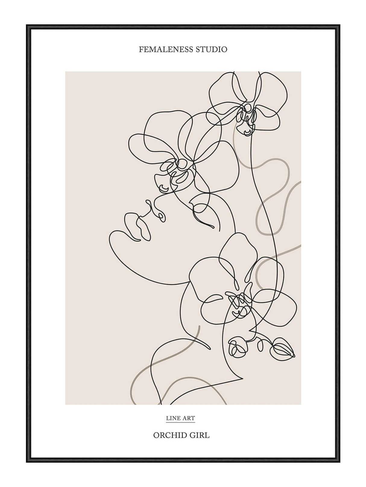 Orchid Girl 21 x 29,7  / A4 cm Plakat