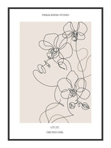 Plakat - Orchid Girl - Incado