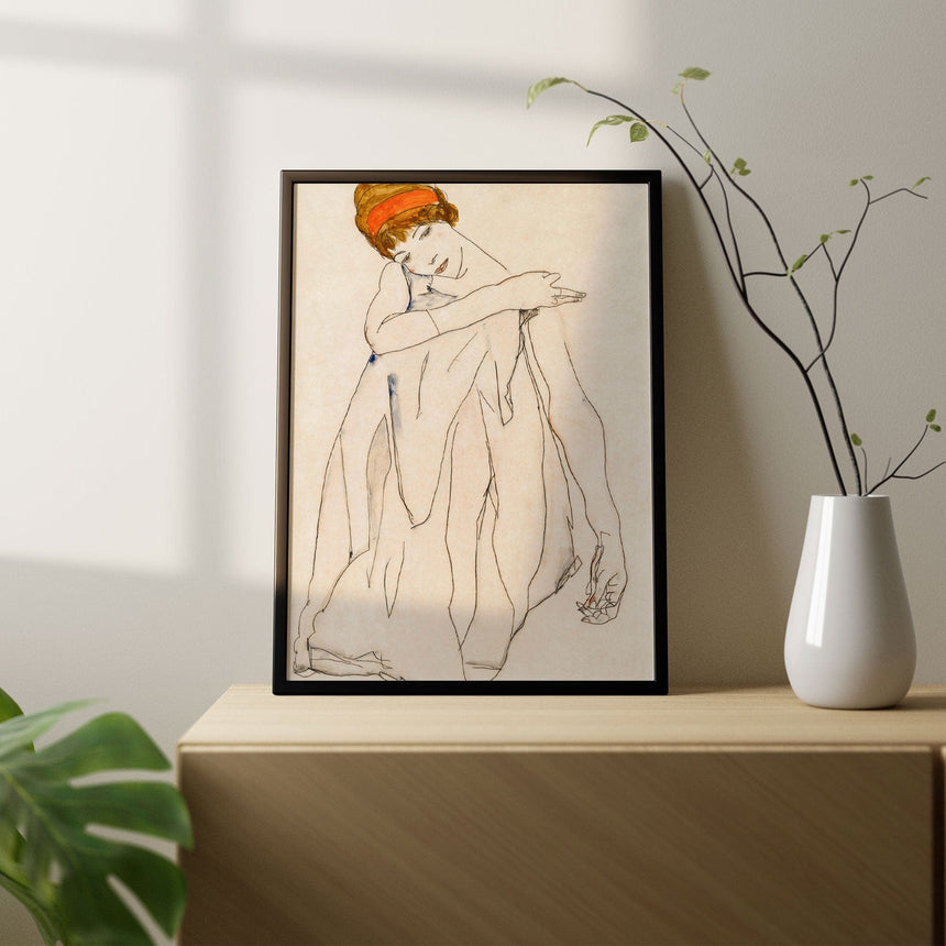 Plakat - Portrait Féminin I - Egon Schiele - Incado