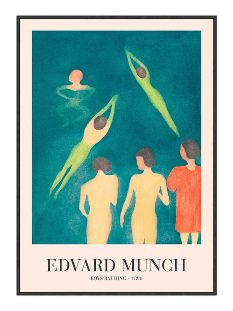 Plakat - Boys Bathing - Edvard Munch - Incado