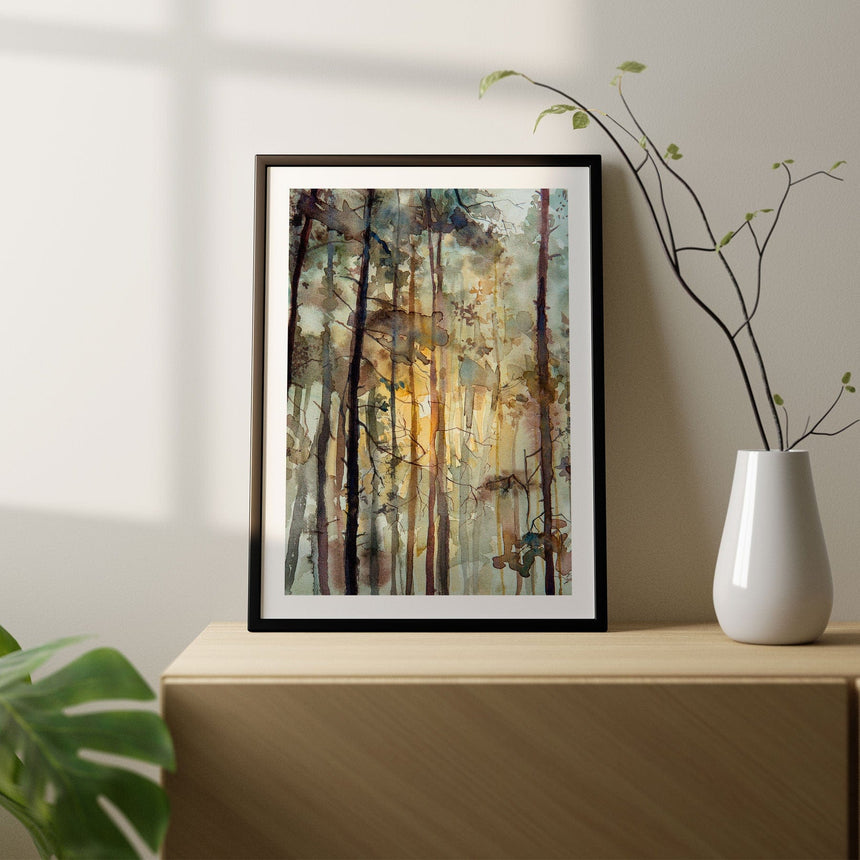 Plakat - Watercolor Forest I - Incado
