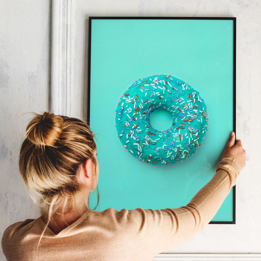 Plakat - Turquoise Donut - Incado